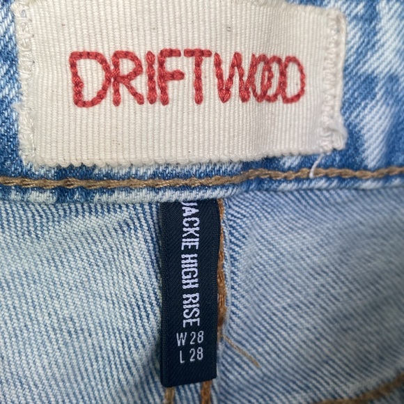 Driftwood Jackie High Rise Embroidered Jeans in Aquarius 28 - Picture 4 of 7